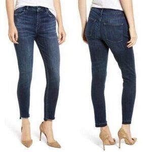 DL1961 Chrissy Ultra High Rise Skinny Jeans in Wakely Women’s Size 28 Frayed Hem